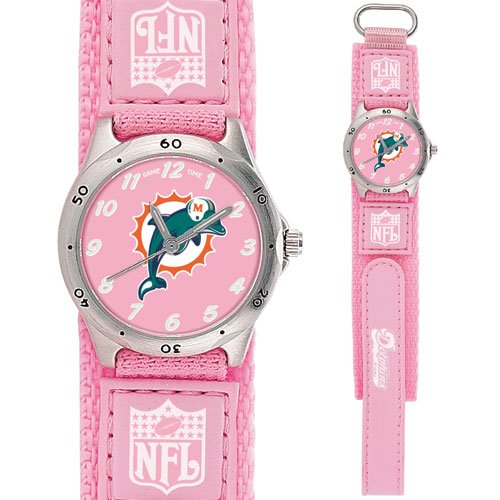 MIAMI DOLPHINS FUTURE STAR SERIES PINK WATCH LIFETIME WARRANTY FREE SHIPPING