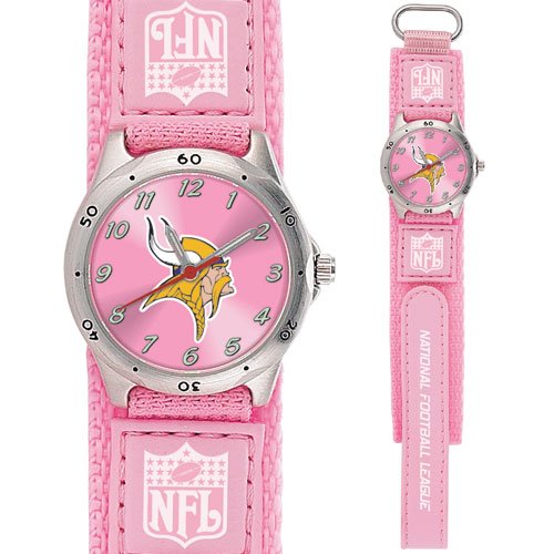 MINNESOTA VIKINGS FUTURE STAR SERIES PINK WATCH LIFETIME WARRANTY FREE SHIPPING