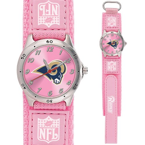 ST. LOUIS RAMS FUTURE STAR SERIES PINK WATCH LIFETIME WARRANTY FREE SHIPPING