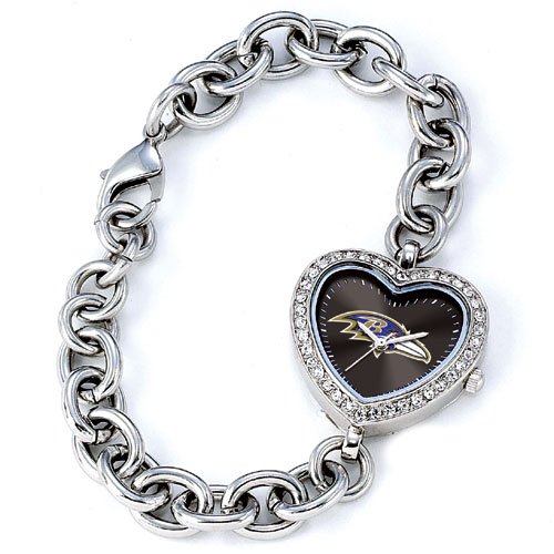 GAME TIME BALTIMORE RAVENS HEART WATCH FREE SHIPPING LIFETIME WARRANTY