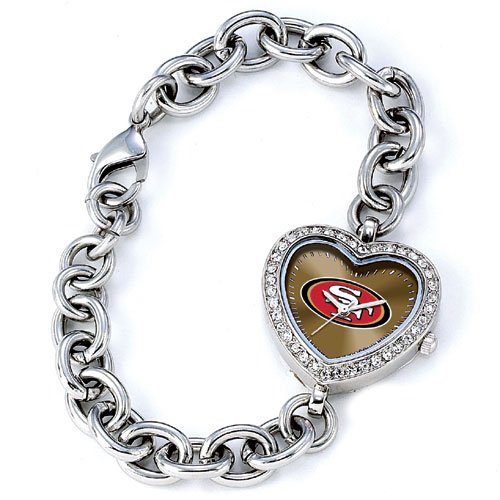 GAME TIME SAN FRANCISCO 49ERS HEART WATCH FREE SHIPPING LIFETIME WARRANTY