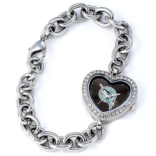 GAME TIME FLORIDA MARLINS HEART WATCH FREE SHIPPING LIFETIME WARRANTY