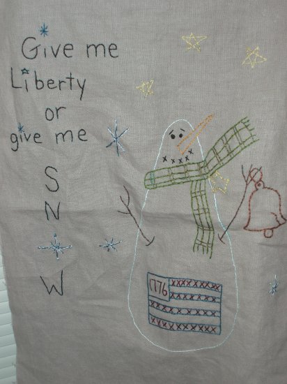 Give Me Liberty or Give Me Snow Stichery