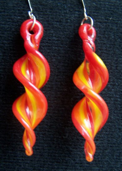 HAND BLOWN BORO ART GLASS EARRINGS BY JAMI
