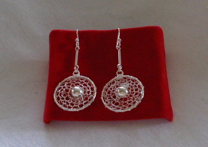 Great Looking Genuine .950 Sterling Silver Earrings