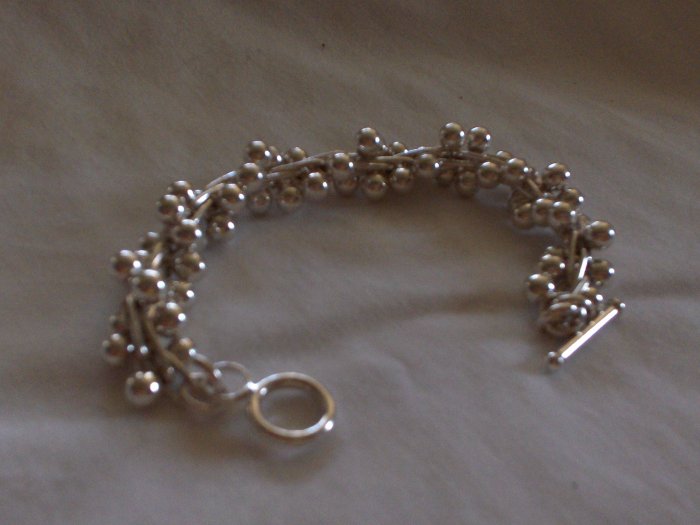 Silver Vine Bracelet - 100% Handcrafted from Genuine .950 Sterling Silver