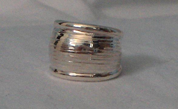 Handcrafted Genuine .950 Sterling Silver Ring