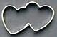 Foose 2" Mini Double Heart Cookie Cutter