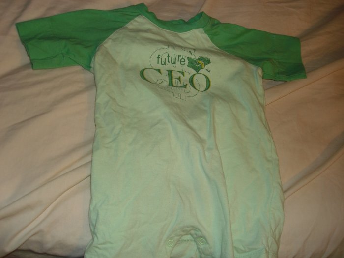 Future CEO summer one piece outfit for a boy 12-18M