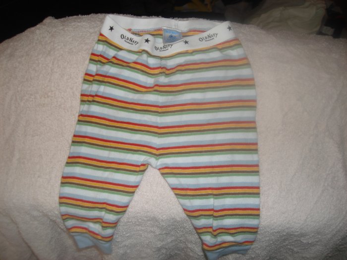 3-6M Old Navy infant boy's striped stretchy pants