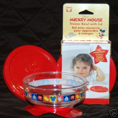 Mickey Mouse Trainer Suction Bowl with Lid