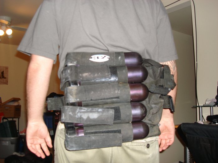 paintball back holster pod holder