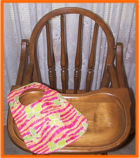 Toddler Girl Bib Butterflies