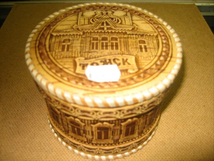 HANDMADE BIRCH BARK ITEMS FROM SIBERIA