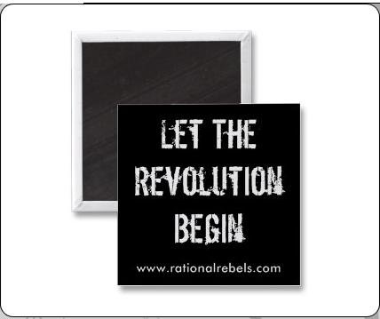 "Let The Revolution Begin" Magnet