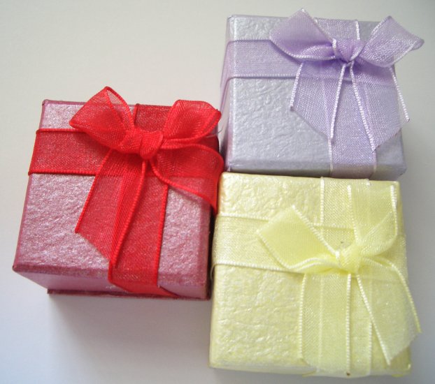 Small Gift Boxes - Satin Ribbon