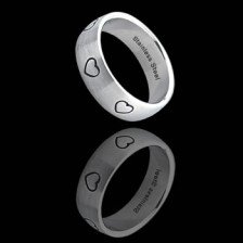 Band with Heart Ingraving (RSS-232)