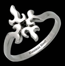 Small Banded Ring with Design (RSSO-262)