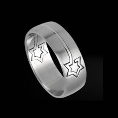 Puzzle Ring with Star of David (RSSO-335)