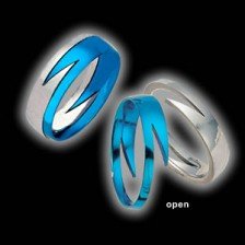Puzzle Ring Blue and Silver (RSCP-4)