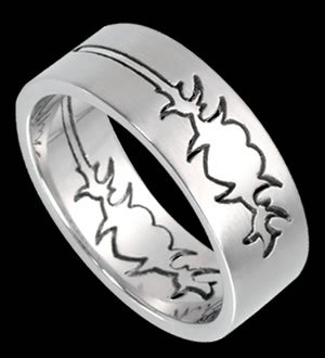 Puzzle Ring with Heart Design (RSSO-311)