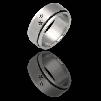 Spinner Ring with Stars (RSST-1)