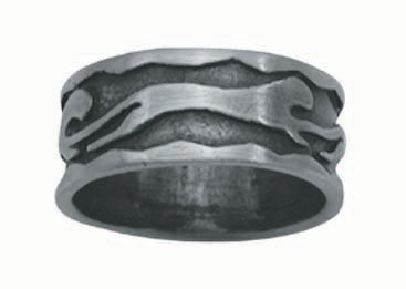 Pewter Ring with Panther Design (PPR-21)