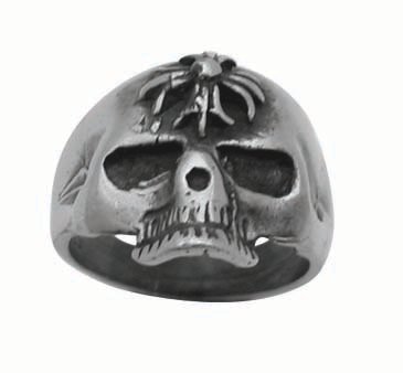 Pewter Ring with Skull (PPR-27)