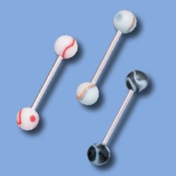 Marble Tongue Ring (URMB-2)