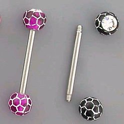 Jeweled Honeycomb Tongue Ring (URCJ)