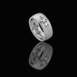 Stainless Steel Two-Part Tribal Design ring (RSS-60)