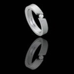 Beautiful Stainless Steel Band with CZ (RSS-227)