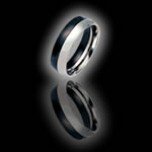 Two-Part Ring Black and Silver (RSCP-1)