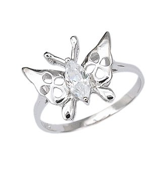 Sterling Silver Ring With Butterfly (231050)