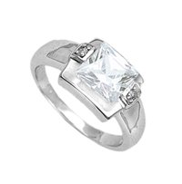 Sterling Silver Ring with CZ stone (231096)