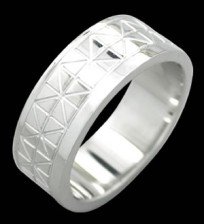 Stainless Steel Band With Etched Design (RSLW-14)