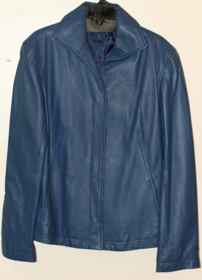 Blue Leather Jacket