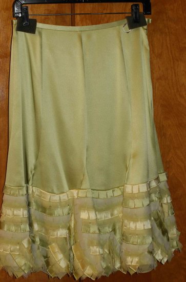 Silk Light Green Hobo Skirt
