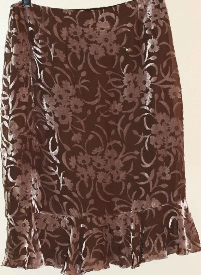 Silk and Velvet Skirt