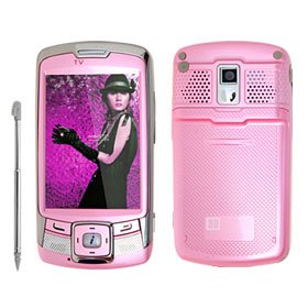 Nautilus" Bluetooth 3 inch TFT Touch Screen PDA 2.0 Mega Camera MP4 MP3 Mobile Phone -pink