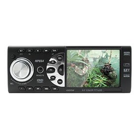Car 3.5" Wide TFT In-DASH DVD Player with TV FM Tuner USB SD MMC Card Player