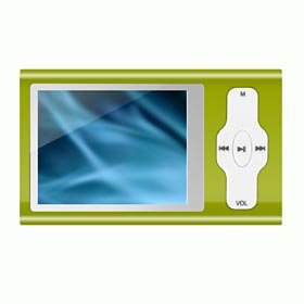 MP4 MP3 Player 2.0" TFT 4GB Green "Spectrum" Alloy Version w/Speaker