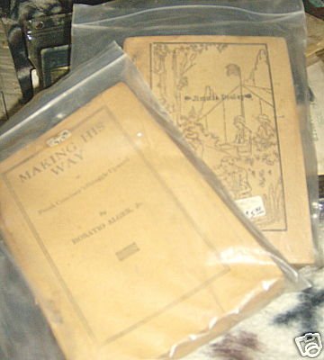 Horatio Alger Jr.VINTAGE 1920 MAKING HIS WAY PAPER BOOK