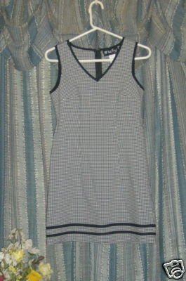 Vintage 70s All That Jazz sleeveless check mini sz 5/6