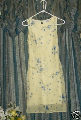 VINTAGE 70'S Jody California Spring Yellow DRESS sz 5