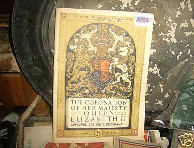VINTAGE ANTIQUE 1953 CORONATION HER MAJESTY ELIZABETH 2