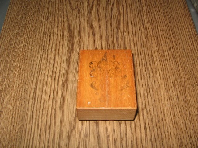 PSX Crystal Ball Wizard Wood Mounted Rubber Stamp D-424 Retired Collectible