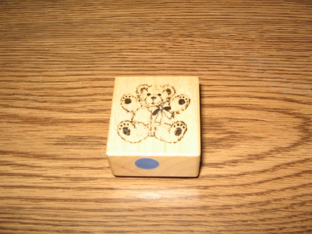 PSX Little Teddy Bear Wood Mounted Rubber Stamp C-625 Retired Collectible