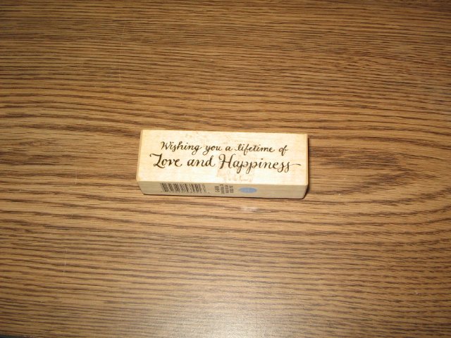 PSX Wishing You Love Wood Mounted Rubber Stamp C-3416 Retired Collectible