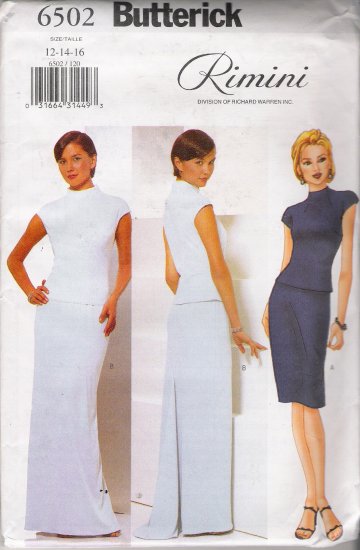 Misses Top Skirt Sewing Pattern Size Butterick Uncut